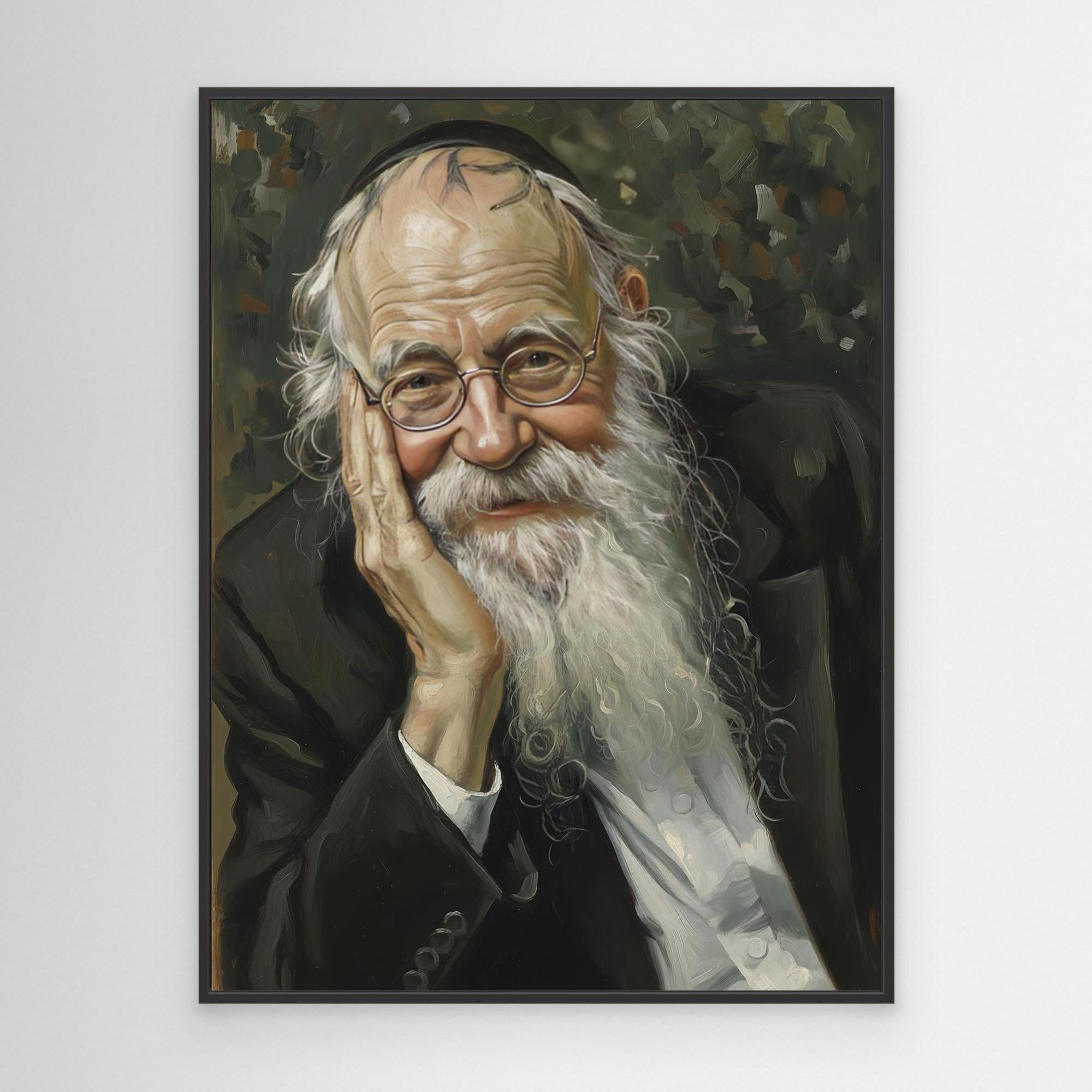  Rabbi Adin Even-Israel Steinsaltz - Oil Painting