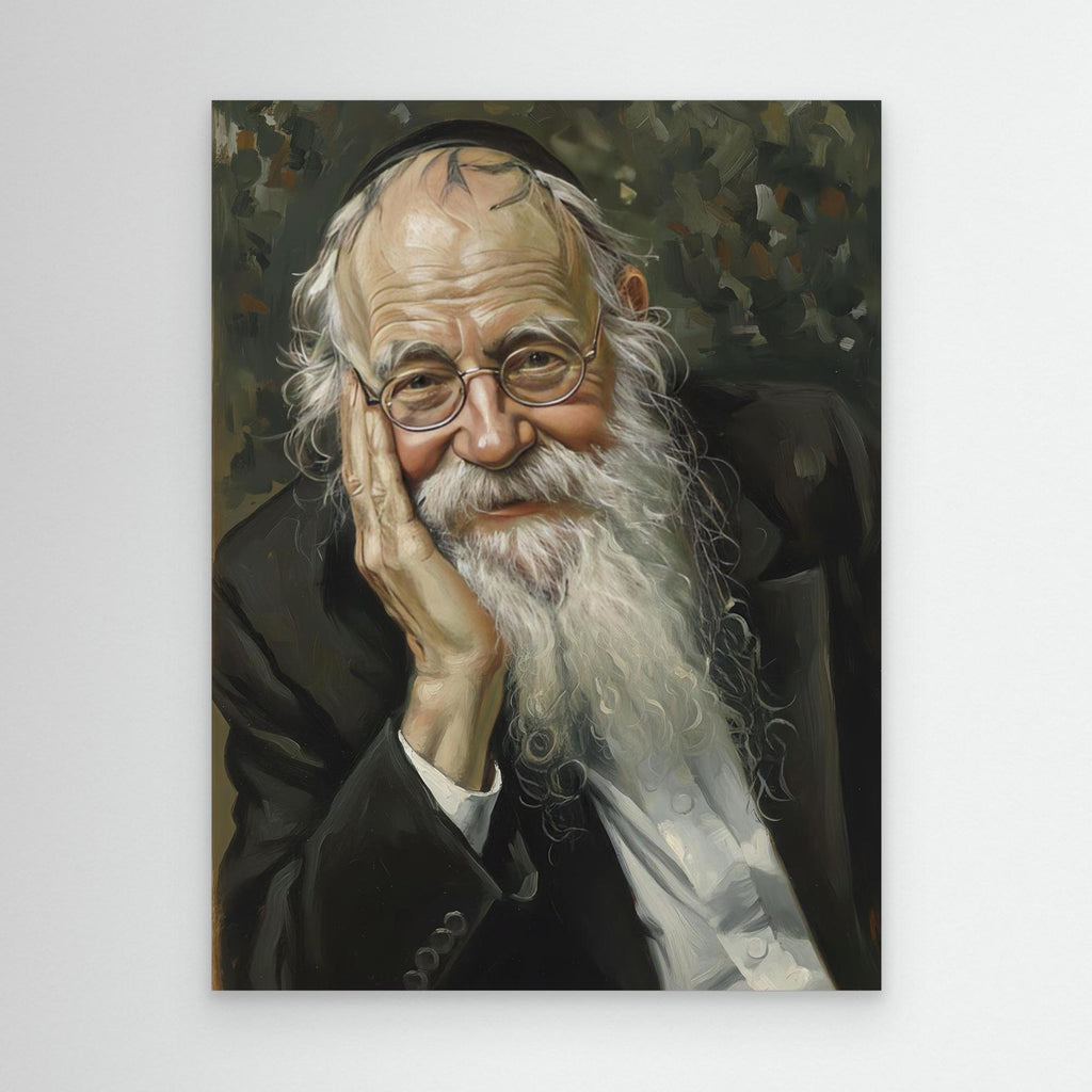  Rabbi Adin Even-Israel Steinsaltz - Oil Painting