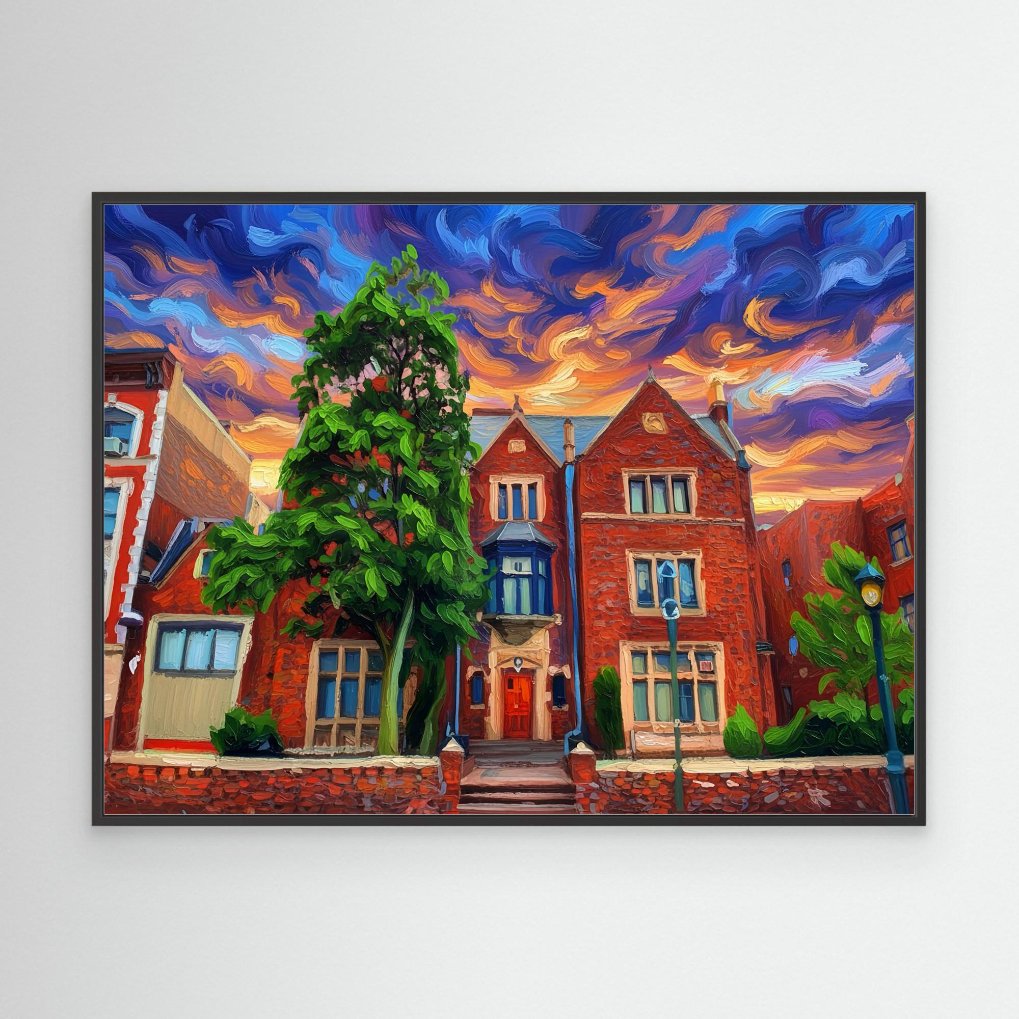 The Heart of Chabad - 770 (Jewish Ai Art)