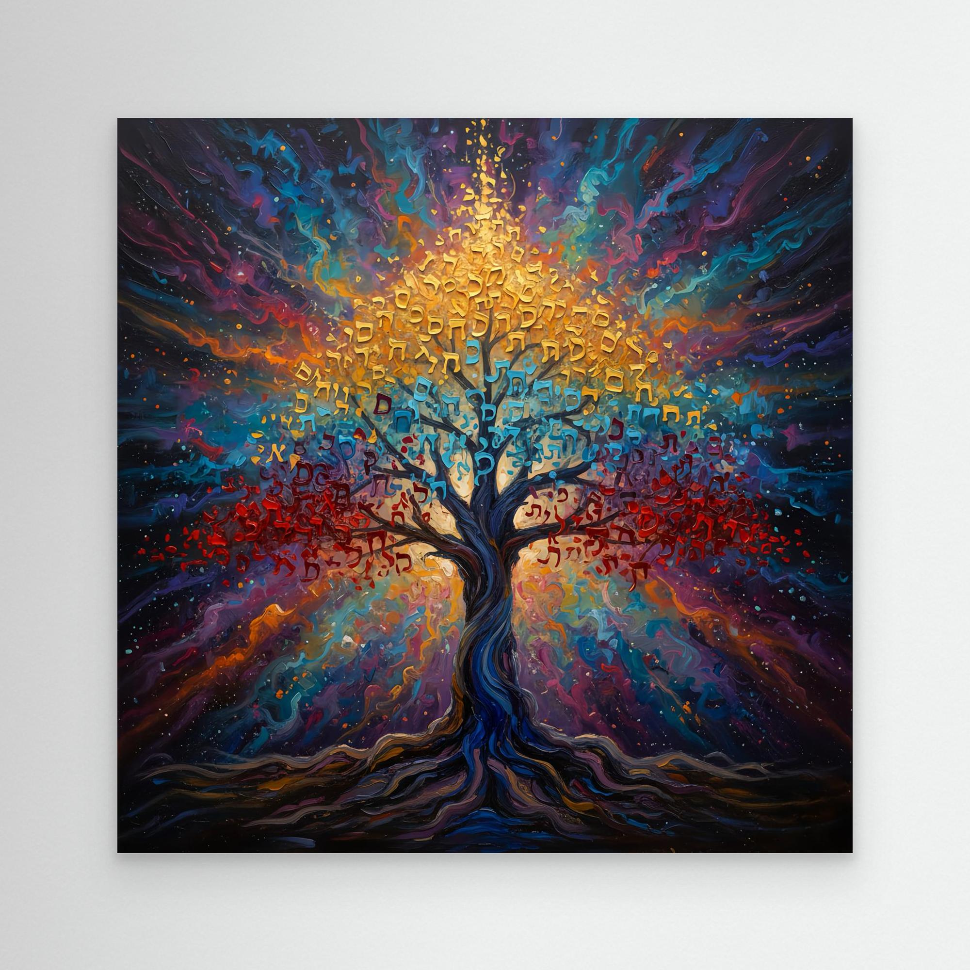 The Tree of Living Letters (Jewish Ai Art)