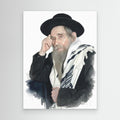 Rabbi Aharon Yehuda Leib Shteinman - Watercolor