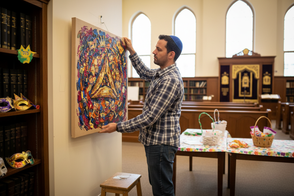 The Gilded Hamantaschen shul installation