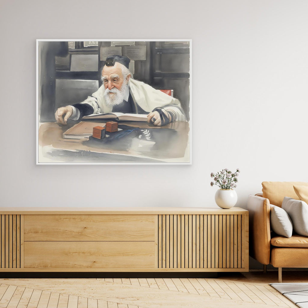  Rav Moshe Feinstein - Watercolor