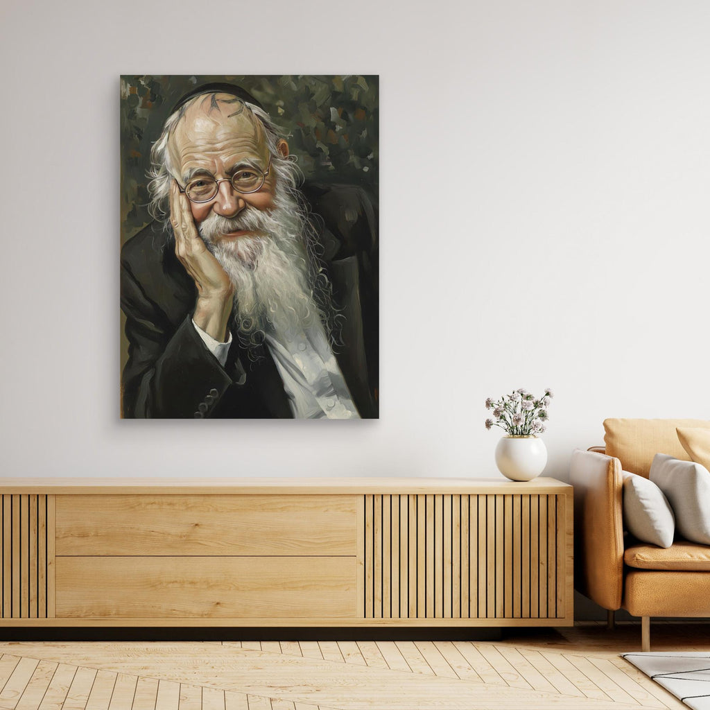  Rabbi Adin Even-Israel Steinsaltz - Oil Painting