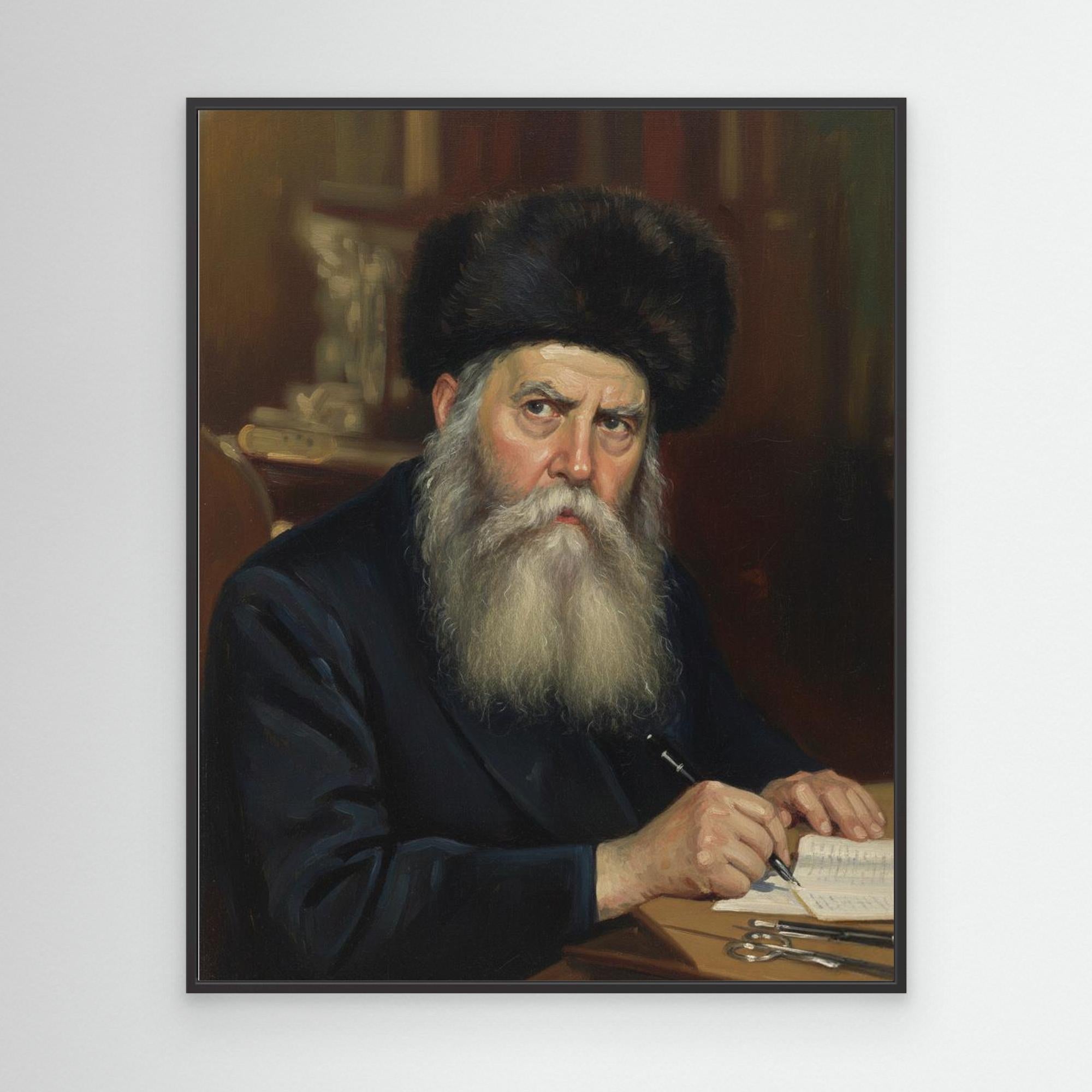 The Frierdiker Rebbe at his Desk